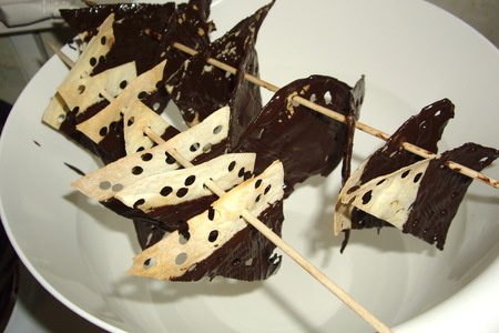 Шоколадные чипсы из лаваша и сладкий домашний йогурт (по мотивам десерта "даниссимо фантазия"): шаг 9