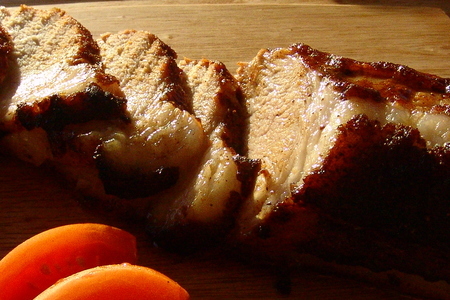 Свиная корейка гриллированная на яблочной планке: шаг 6