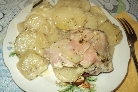 Мясо с картофелем "бонжур": шаг 4
