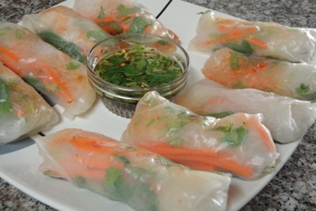 Свежие роллы с креветками по тайски: шаг 7