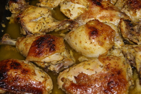 Запечёная курица с ароматным картофельным пюре"аляда"(κοτοπουλο αλιαδα): шаг 3