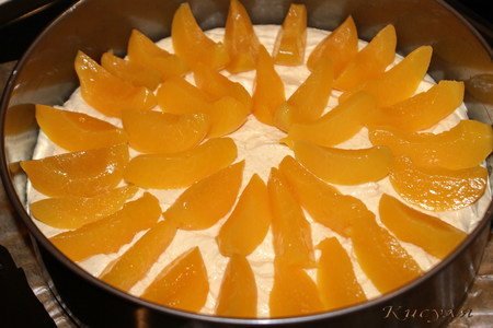 Миндальный пирог с персиками: шаг 8