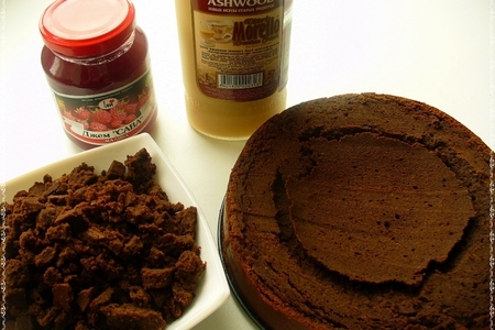 Шоколадный торт  «служебный шокороман»: шаг 15