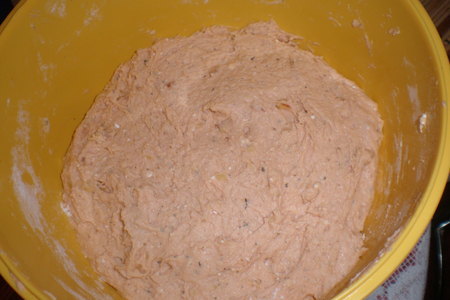 Хлеб.пшенично-картофельный с творогом, луком и петрушкой: шаг 3