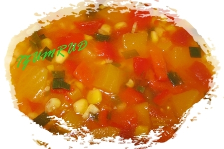 Суп из тыквы с кукурузой .: шаг 7