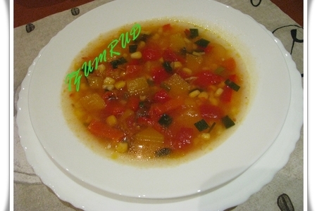 Суп из тыквы с кукурузой .: шаг 8