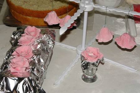 Торт "розовые розы": шаг 7