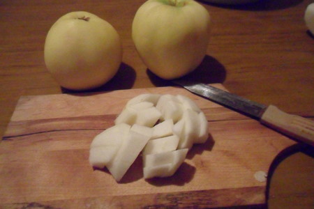Яблочный десерт с крем-чизом "предновогодний" (дуэль): шаг 1