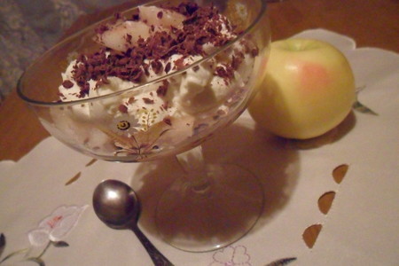 Яблочный десерт с крем-чизом "предновогодний" (дуэль): шаг 7