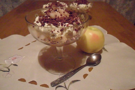 Яблочный десерт с крем-чизом "предновогодний" (дуэль): шаг 9