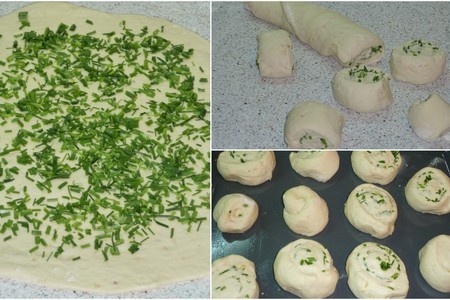 Томатный суп с гигантской фасолью и постными картофельными рогаликами + булочки с зеленым луком: шаг 21