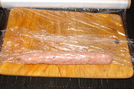 Куриная колбаса с двумя соусами: шаг 4