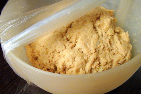 Картофельные лепёшки из цельнозерновой муки с «зелёным» маслом.: шаг 2