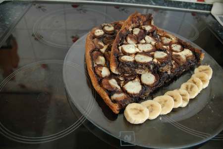 Пирог шоколадно-банановый: шаг 9