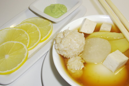 Японский домашний суп с фрикадельками из кальмара и имбиря: шаг 11