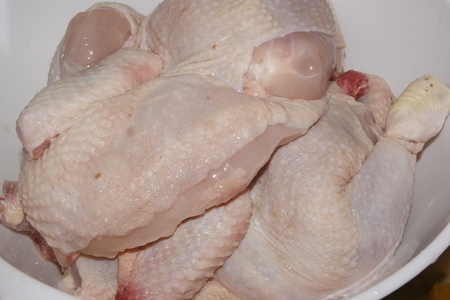 Цыплята с чесночным соусом.: шаг 1