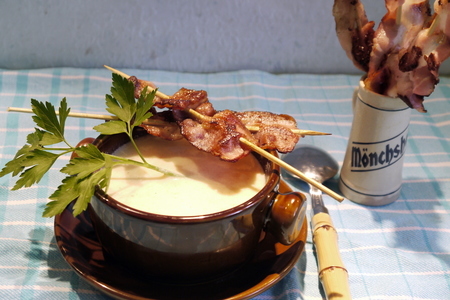 Молочный крем-суп из сельдерея с беконом: шаг 5