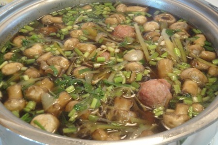 Азиатский суп с пастой и мясными шариками: шаг 4