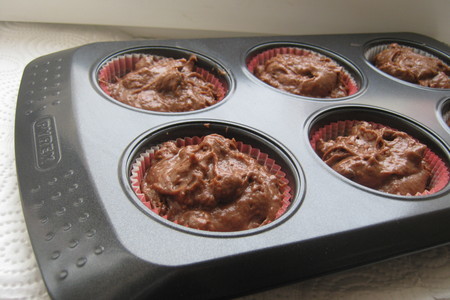 Шоколадные маффины "брауни" (chocolate brownie muffins): шаг 6