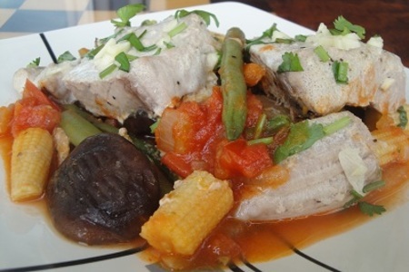 Рыба с овощами в духовке: шаг 8