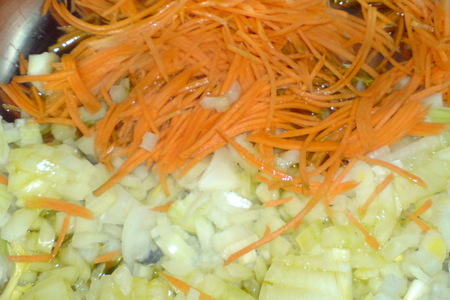 Суп с с копчёным мясом,овощами и перловкой (почти   minestrone d`orzo): шаг 1