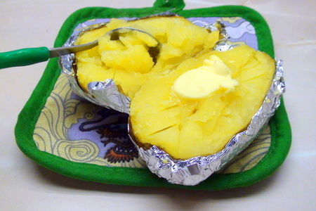 Печёная картошка с холодной треской и сметанным соусом: шаг 4