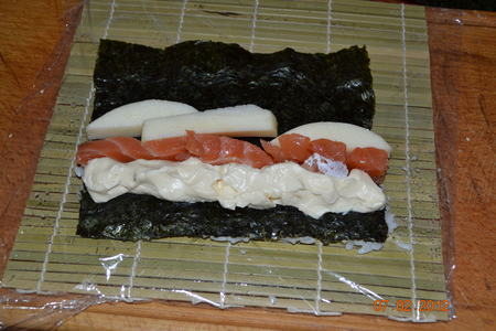 Роллы и суши с красной рыбы: шаг 1
