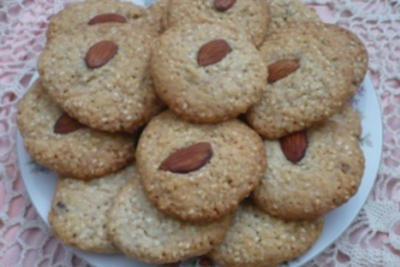 Печенье с кунжутом и орехами: шаг 3