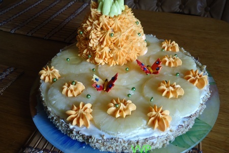 Торт ананас: шаг 13