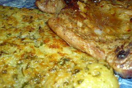 Свинина в кисло-сладком соусе с чесночной картофельной лепёшкой: шаг 9