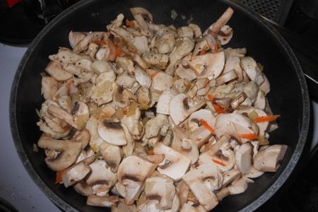 Чечевичная запеканка с куриной грудкой и грибами: шаг 2