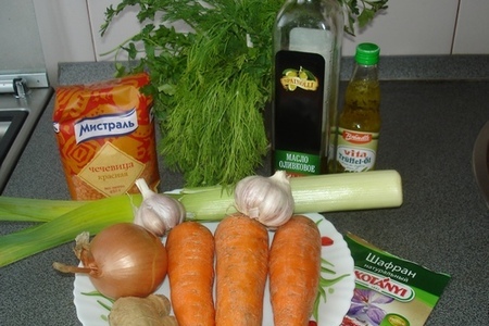 Суп-пюре из чечевицы с морковью: шаг 1