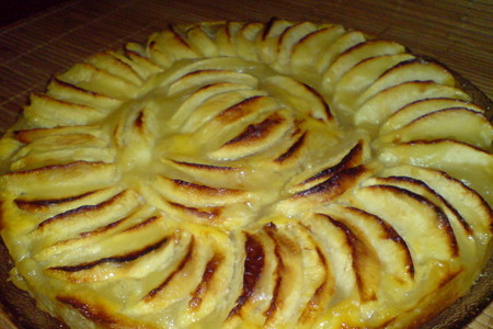 Открытый яблочный пирог/tarte aux pommes /для именинницы иришки: шаг 7
