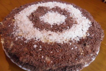 Торт с шоколадной крошкой для мартовских именинников: шаг 4