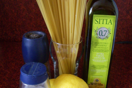 Паста с чесноком и лимоном: шаг 1