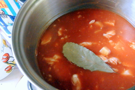 Томатный суп с треской и рисом.: шаг 4