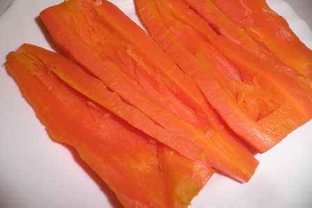 Морковь фаршированная овощами: шаг 2