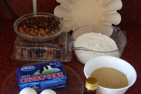 Кекс с сухофруктами и орехами на водяной бане: шаг 1