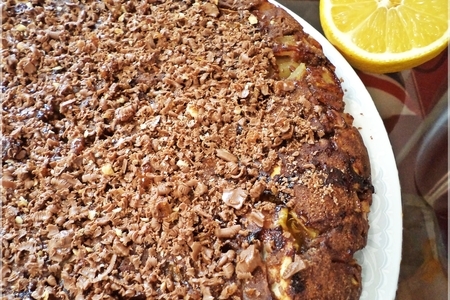 Шоколадно- яблочно- апельсиновый пирог для именинниц татьяны и наташи.: шаг 3