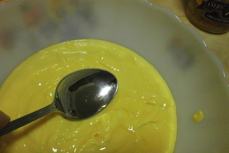 Творожный десерт - мороженное " слиток золота": шаг 2