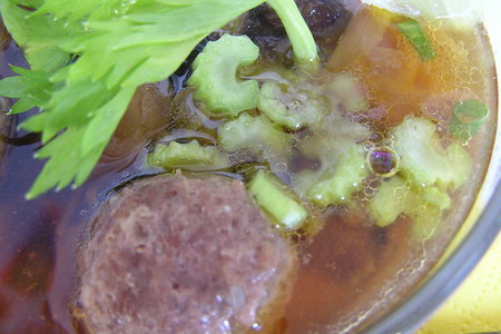Суп по-китайски…с фрикадельками и шиитаке.: шаг 6