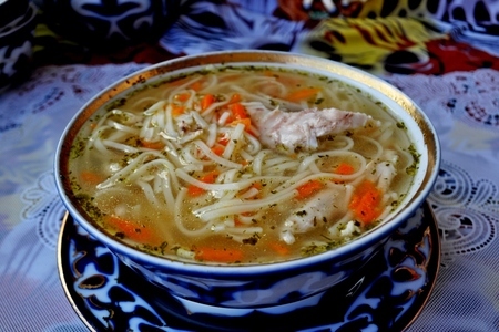 Куриный суп с домашней лапшой: шаг 1