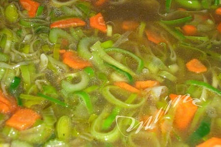 Овощной суп-пюре с колбасками: шаг 3