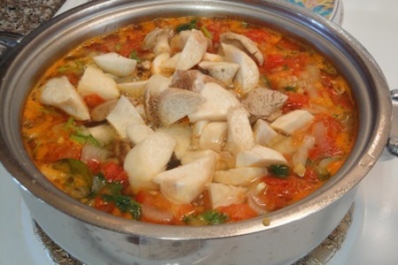 Остро-кислый суп tom yam: шаг 4