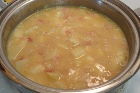 Кремовый суп с хвостами омаров и гребешками: шаг 5