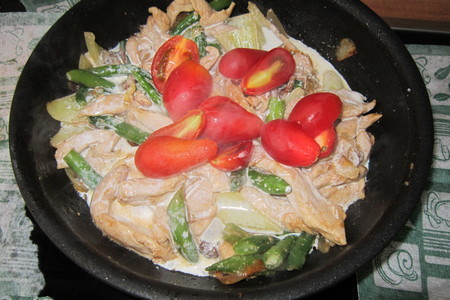 Куриная грудка с овощами и сливками: шаг 5
