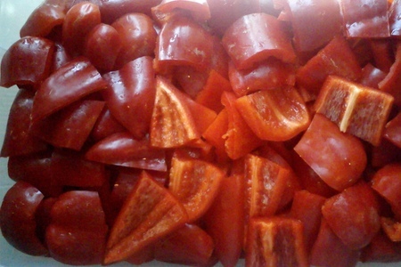 Перец болгарский в томатном соку: шаг 2