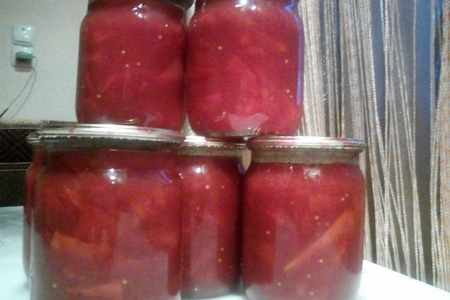 Перец болгарский в томатном соку: шаг 3