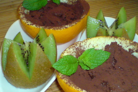 Десерт шоколадный в апельсинах: шаг 7