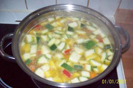 Постный овощной суп с цукини.фм эстафета.: шаг 4